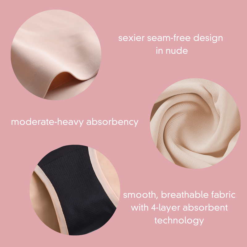 Dana Seamless Period Underwear (Nude) – H E R Period Co.